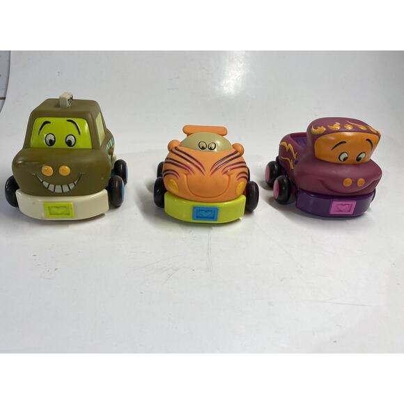 B. Toys by Battat Pull Back Toys Cars Rattles Lot of 3 - Picture 2 of 7